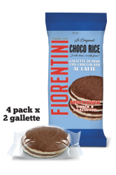 GALLETTE DI RISO CON CIOCCOLATO AL LATTE - MULTIPACK 4 PACK X 2 GALLETTE
