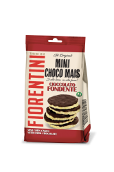 MINI GALLETTE DI MAIS RICOPERTE CON CIOCCOLATO FONDENTE 60G
