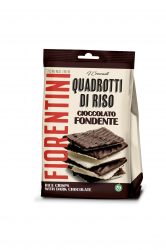 QUADROTTI DI RISO RICOPERTI CON CIOCCOLATO FONDENTE 80G