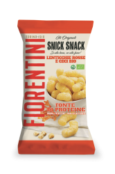 SNICK SNACK BIO CORNETTI DI RISO CON LENTICCHIE ROSSE E CECI 45G