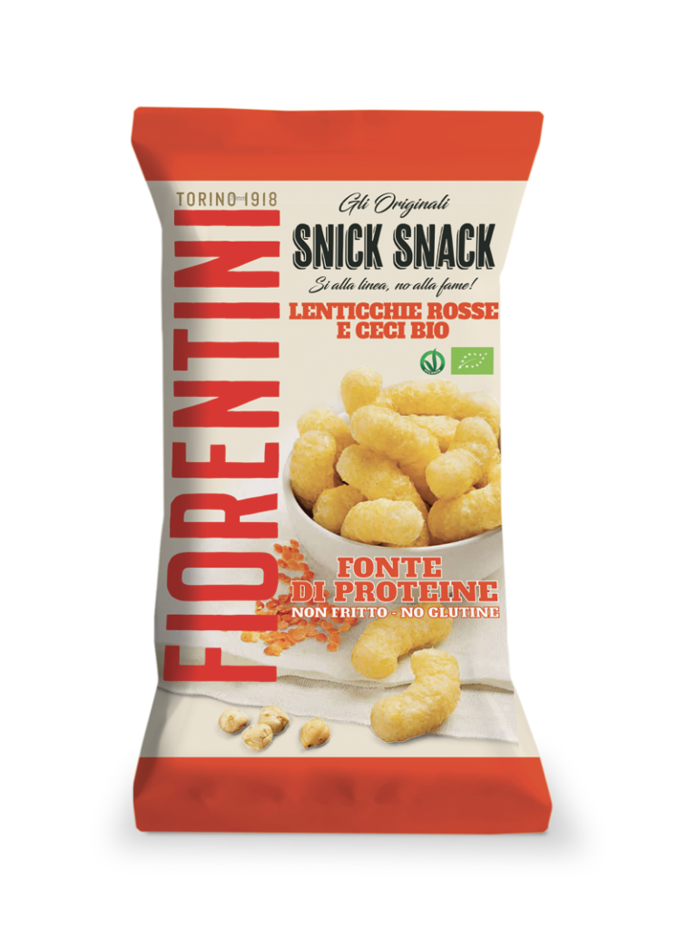 SNICK SNACK BIO CORNETTI DI RISO CON LENTICCHIE ROSSE E CECI 45G ...